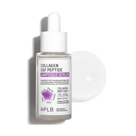 APLB Collagen EGF Peptide Ampoule Serum 40ml in its clear glass bottle with white dropper cap.