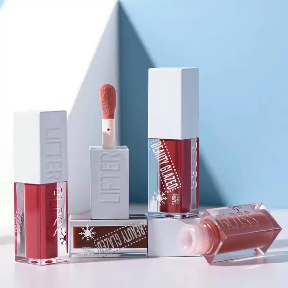 Beauty Glazed Cool Chillz lip oil in a clear tube, showcasing its glossy finish. - thumbnail