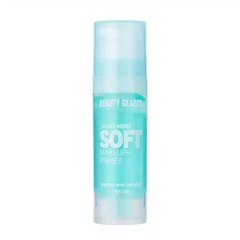 Beauty Glazed Luxury Moist Soft Makeup Primer in a pink tube, 20gm, front view.