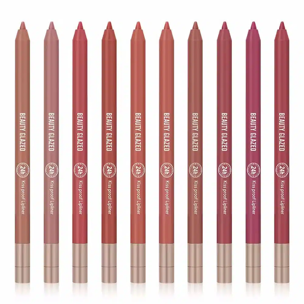 Beauty Glazed 18 shade waterproof lip liner set in its black branded retail box. - thumbnail