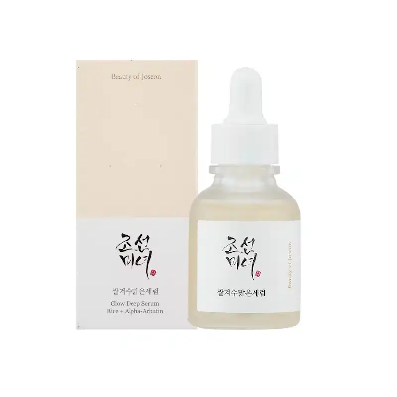 Beauty of Joseon Glow Deep Serum Rice + Arbutin 30ml in a translucent amber bottle with dropper cap. - thumbnail