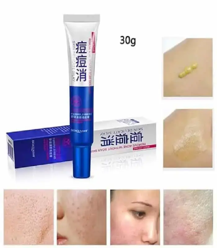 Bioaqua Anti-Acne Skin Delicate Silky product tube lying horizontally, showing front label. - thumbnail