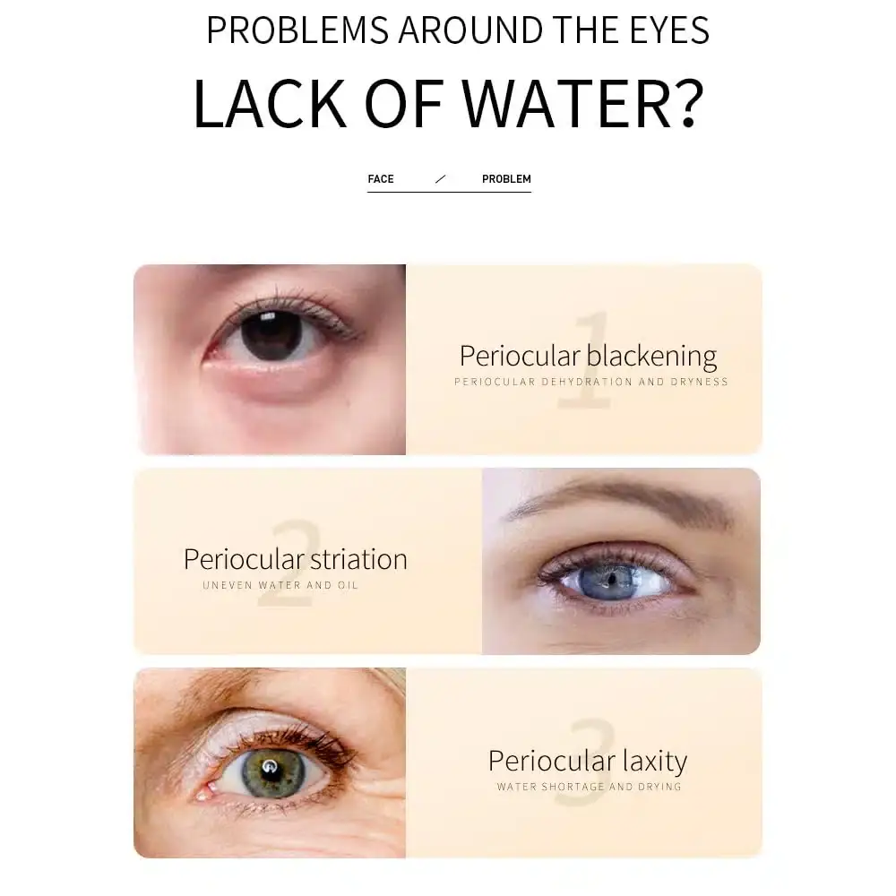 Bioaqua Rice Raw Pulp Eye Cream 20g tube alongside its matching white and gold box. - thumbnail