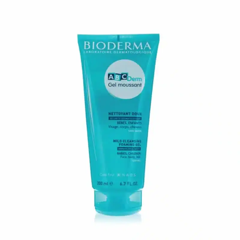 Bioderma brand logo featuring dark blue uppercase text with a distinctive red accent bar.