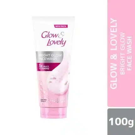 Glow & Lovely brand logo with a modern pink and gold intertwined 'GL' emblem.