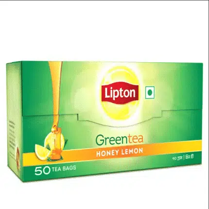Lipton brand logo: stylized white text on a vibrant red oval with golden swirl accent.