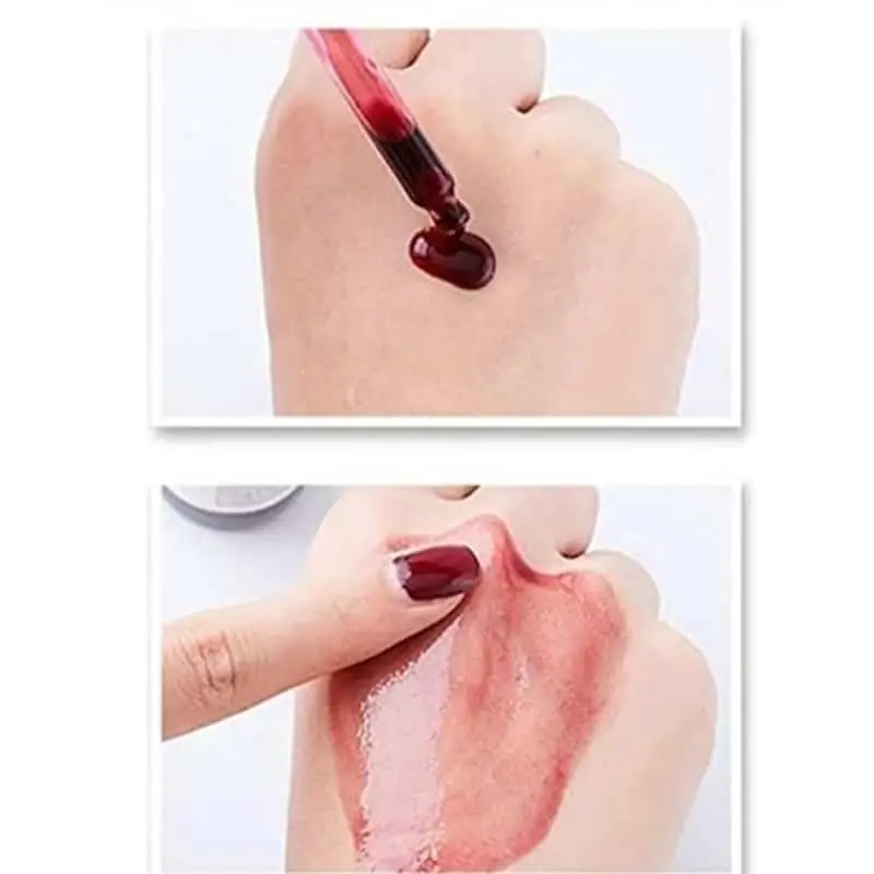 Viscous amber Carenel AHA BHA Peeling Serum swatched on fingertips, showing texture and consistency. - thumbnail