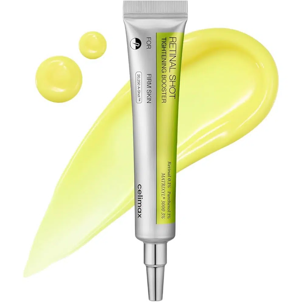 Celimax The Vita A Retinal Shot 15ml dark amber dropper bottle with white packaging box.