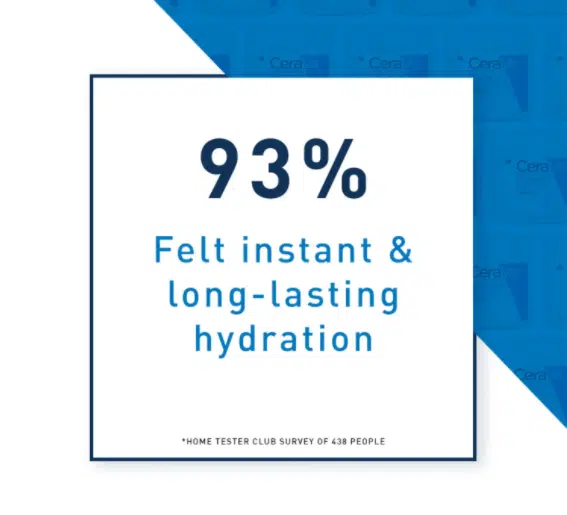 Back of CeraVe Moisturising Cream 50ml white tube, displaying ingredients and usage instructions. - thumbnail