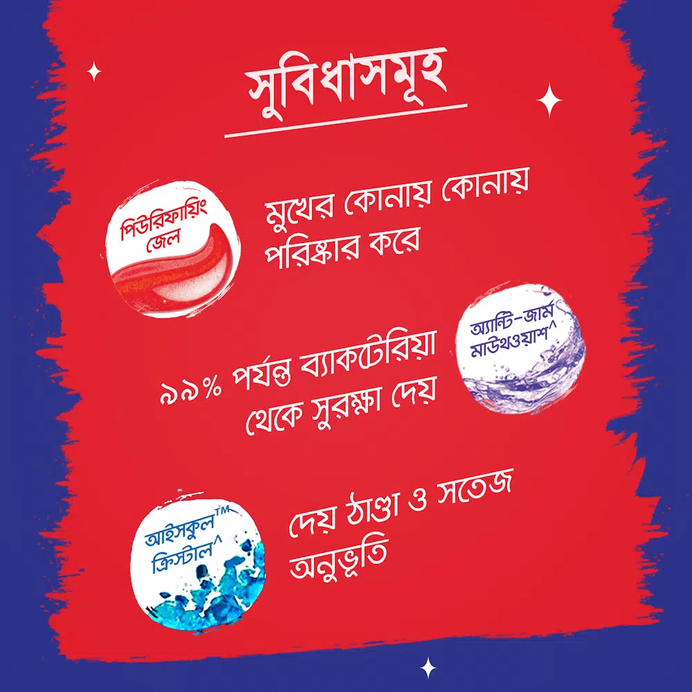 Closeup Red Hot 38g toothpaste tube lying horizontally, highlighting the brand logo and detailed information. - thumbnail