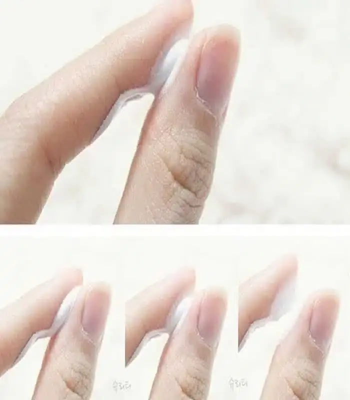 Dr. Jart+ V7 Toning Light cream swatched smoothly on skin, demonstrating its texture. - thumbnail