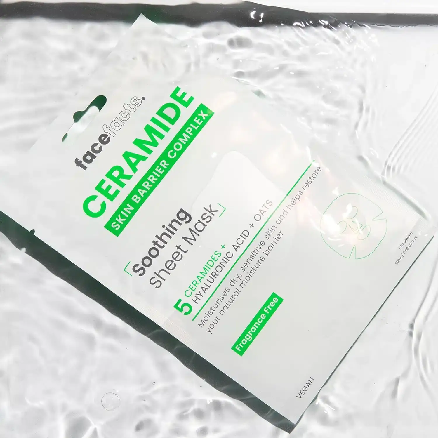 Face Facts Ceramide skincare set with an open product tube showing its white, smooth cream texture. - thumbnail