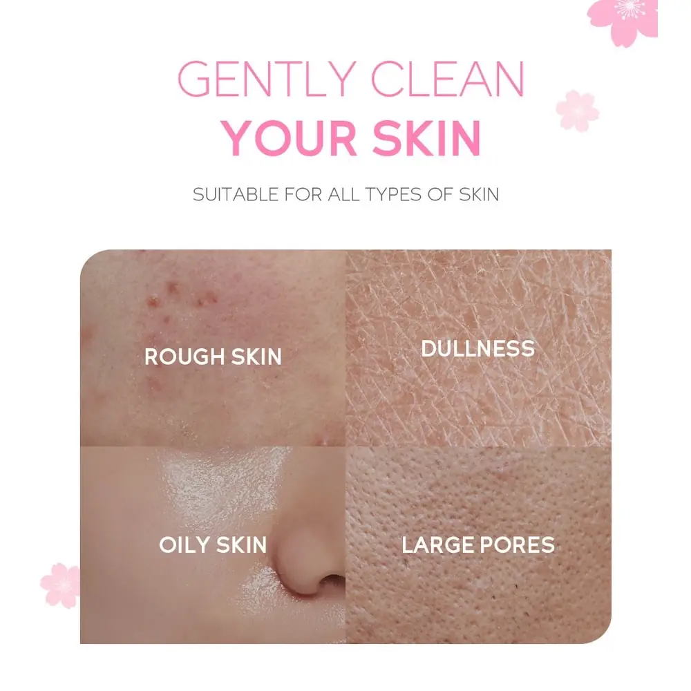 Fenyi Japan Cherry Blossom Cleanser 50gm tube with open cap, revealing the dispensing nozzle clearly. - thumbnail