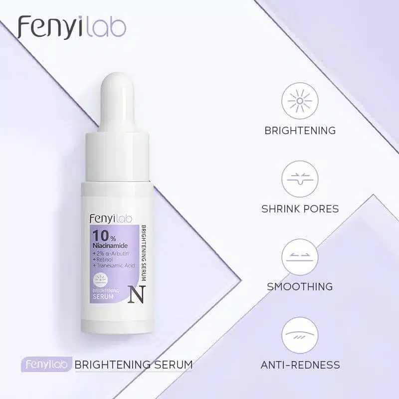 Fenyi Lab Niacinamide 10% Serum in a clear 17ml dropper bottle with white branding. - thumbnail