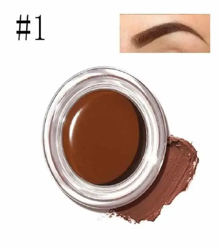 Focallure brow gel cream visibly on the applicator brush, ready for eyebrow shaping. - thumbnail