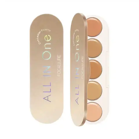 Focallure All-in-One Concealer Palette, closed, showing multiple skin-toned and correcting shades.