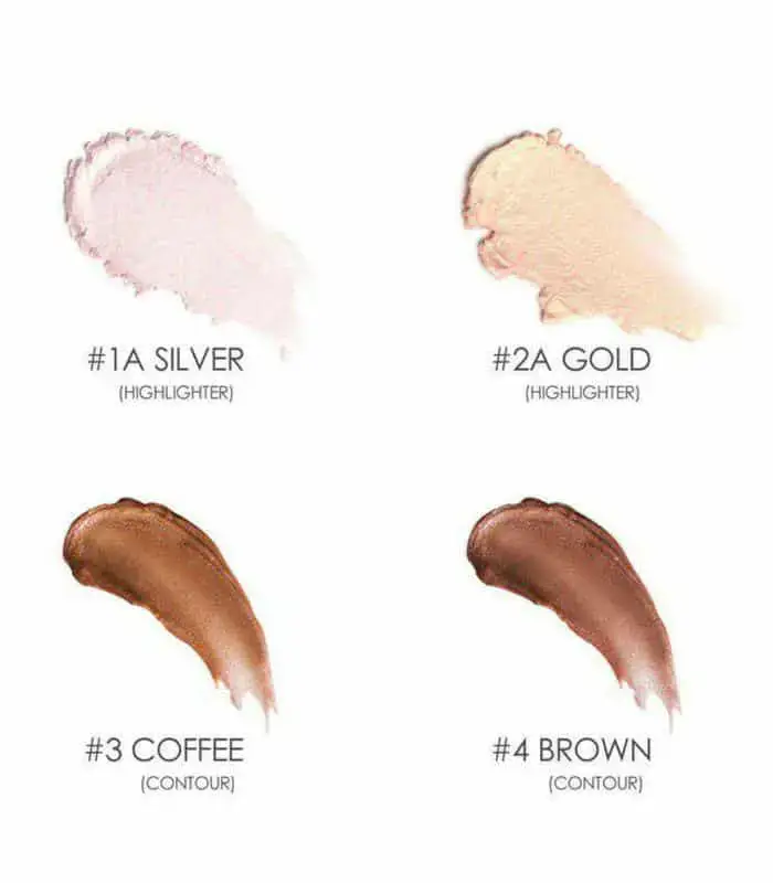 Two Focallure Highlighter Contour Multi Sticks, one open showing both dual shades. - thumbnail