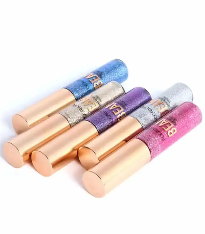 Two Focallure Heavy Glitter Eyeliners, one open showing precise brush applicator for sparkly look. - thumbnail