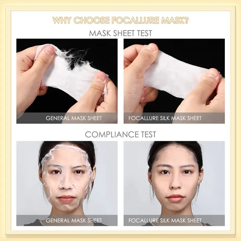 Three Focallure MOISTURE UP Honey Sheet Mask packets neatly stacked, displaying rich golden packaging. - thumbnail