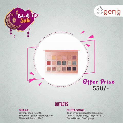 Focallure Sweet As Honey eyeshadow palette open, revealing 9 warm matte and shimmer shades.