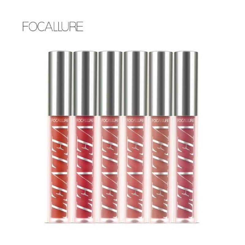 Focallure Velvet Liquid Lipstick FA76, elegant clear tube showcasing its vibrant berry red shade. - thumbnail