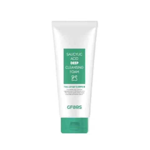 GFORS Salicylic Acid Deep Cleansing Foam 150ml in prominent white tube with green accents.