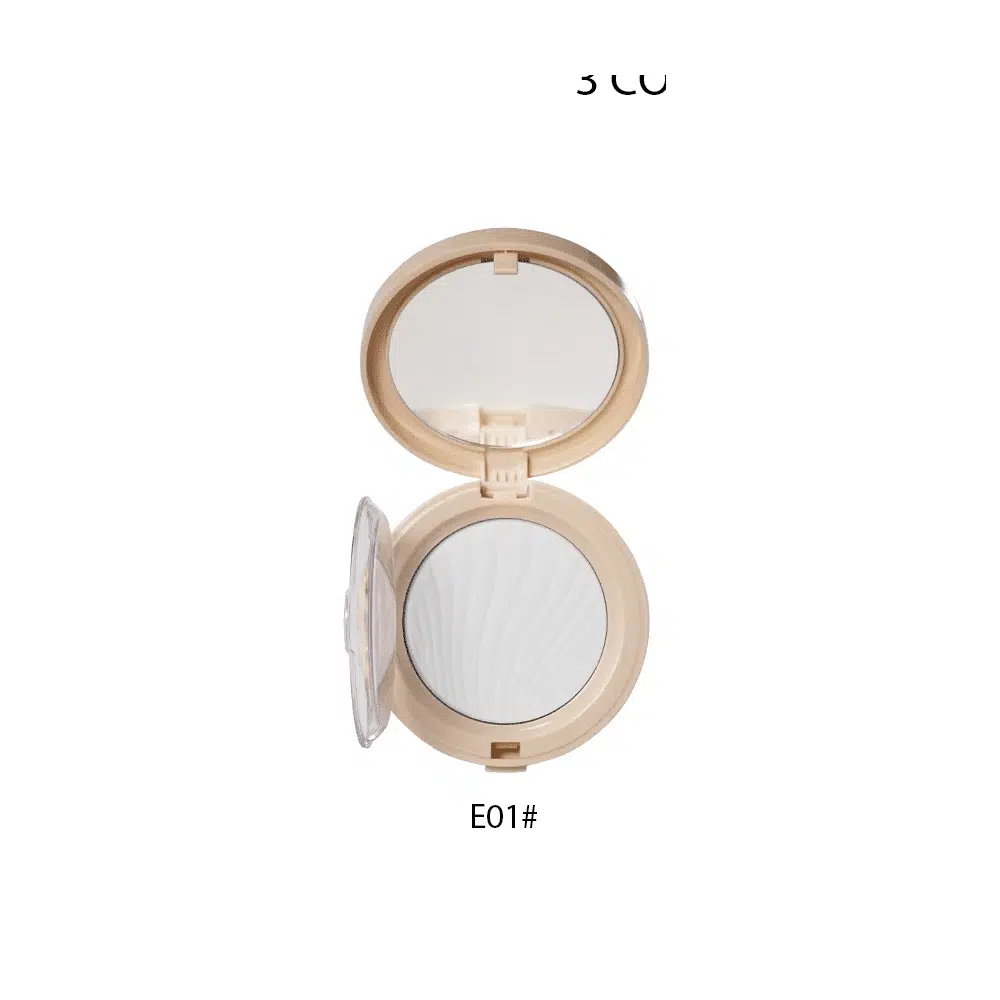 GiGi Rose Waterproof Oil Control Pressed Powder compact in elegant gold packaging, angled view. - thumbnail