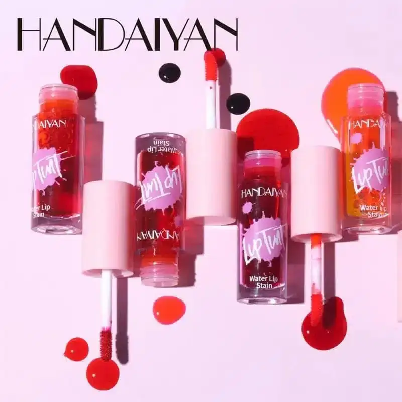 Handaiyan lip tint lip gloss open, showing the precise applicator wand with its angled tip. - thumbnail
