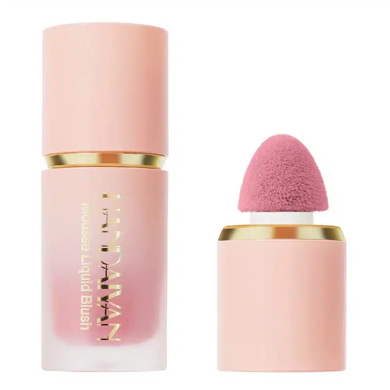 Six Handaiyan liquid blush tubes in vibrant pink and coral shades standing upright. - thumbnail