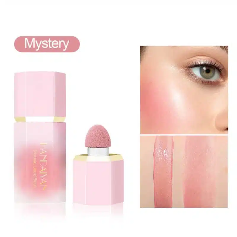 Handaiyan Liquid Blush Mystery 05 white tube, golden cap, standing upright on a clean surface. - thumbnail