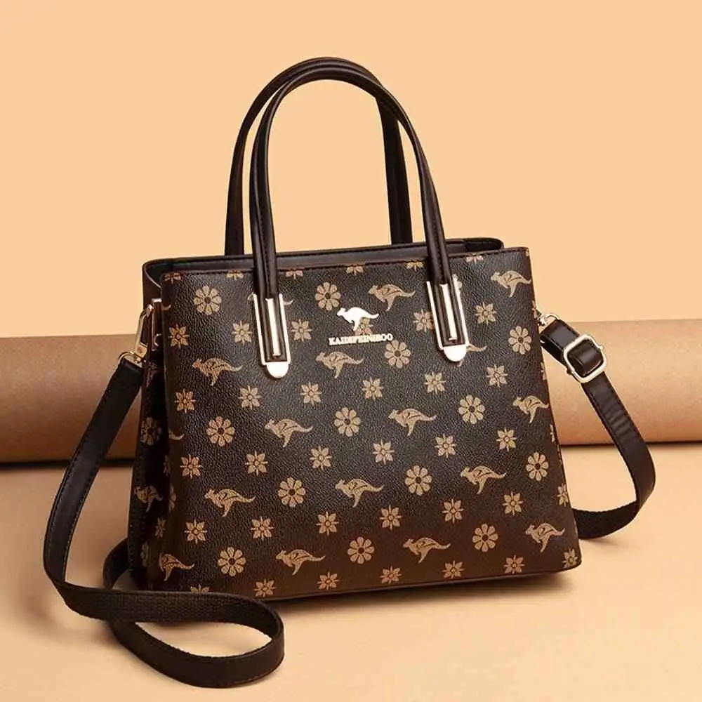 RuSu large-capacity tote handbag in light brown, standing upright on a clean minimalist background. - thumbnail