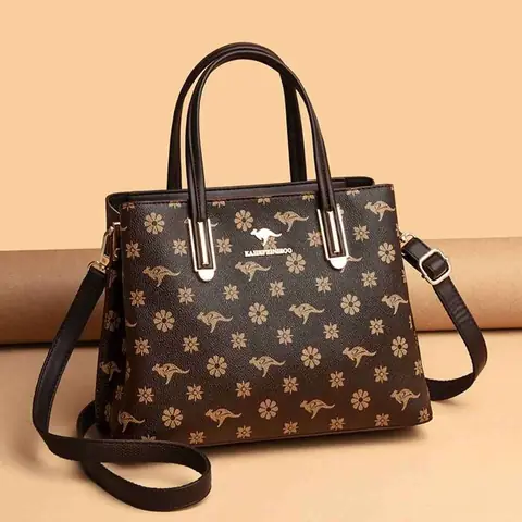 RuSu large-capacity tote handbag in light brown, standing upright on a clean minimalist background.