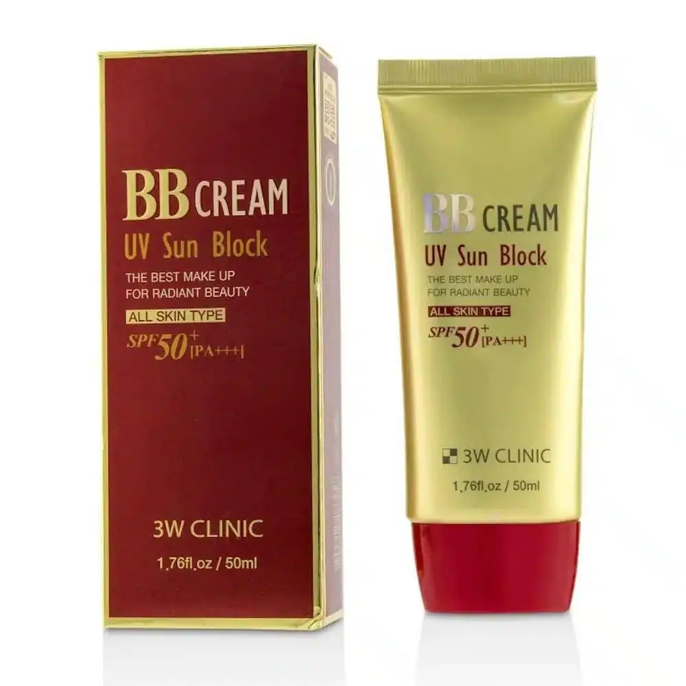 3w CLINIC BB Cream Uv Sun Block All Skin Types SPF 50+ PA+++ - thumbnail