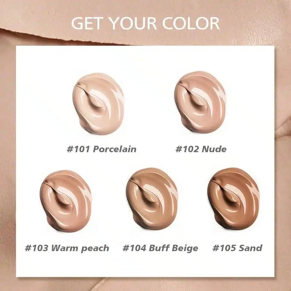 Beauty Glazed Foundation Waterproof Buff Beige 104 – 30ML - thumbnail