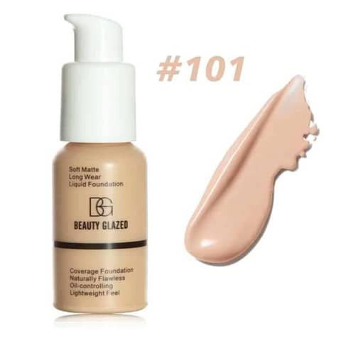 Beauty Glazed Foundation Waterproof Porcelain 101 – 30ML