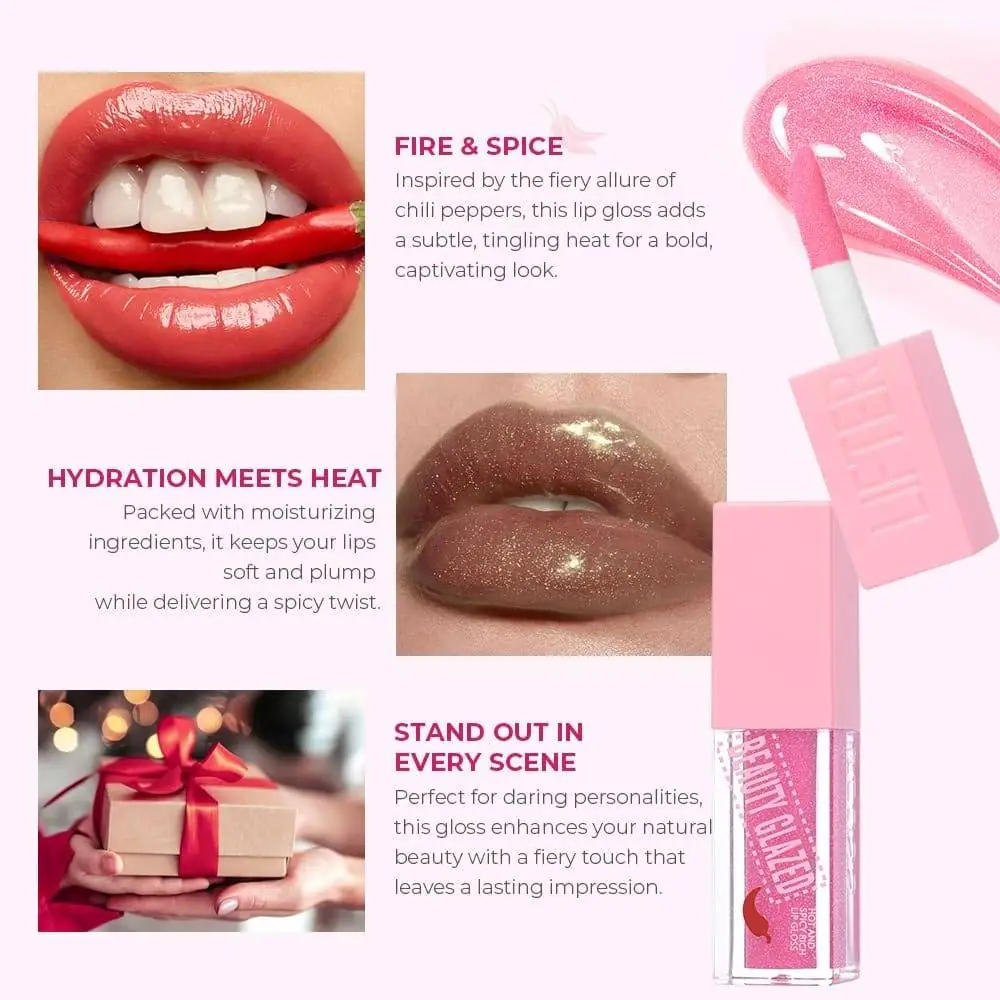 Beauty Glazed Hot And Spicy Rich Lip Gloss COCOA 107 - thumbnail