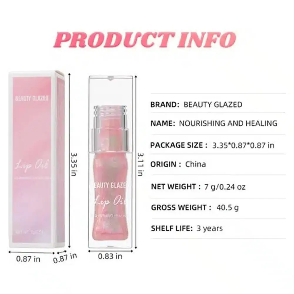 Beauty Glazed Lip Oil Nourshing and Healing 7gm - thumbnail