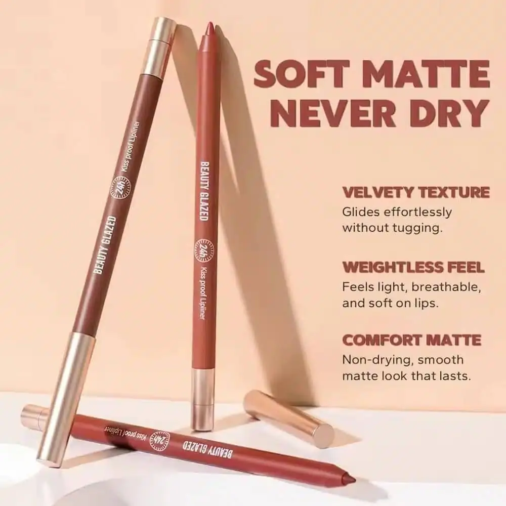 Beauty Glazed Waterproof & Long Lasting Lipliner Pencil – B113 Cinnamon - thumbnail