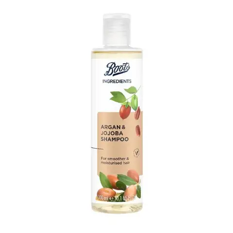 Boots Ingredients Argan & Jojoba Shampoo 300ml