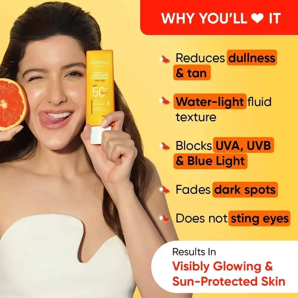 Dot and Key Vitamin C plus E Super Bright Sunscreen SPF 50+ 80g - thumbnail
