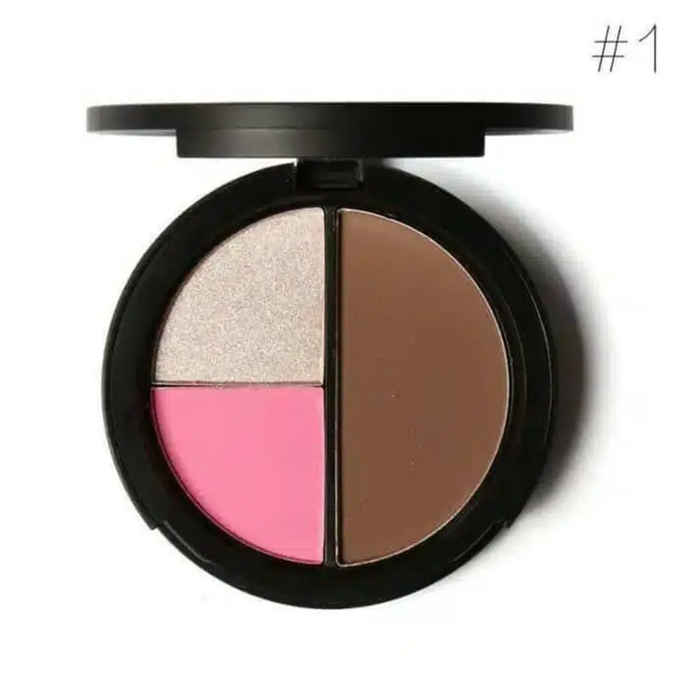 Focallure 3 in 1 Blush Highlighter Contour Kit – Fa20 - thumbnail