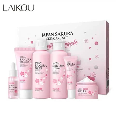 Laikou Japan Sakura Skin Care Set 6pcs