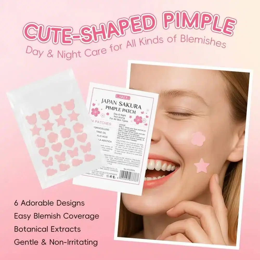 Laikou Sakura Pimple Patch Day & Night – 24 Patches - thumbnail