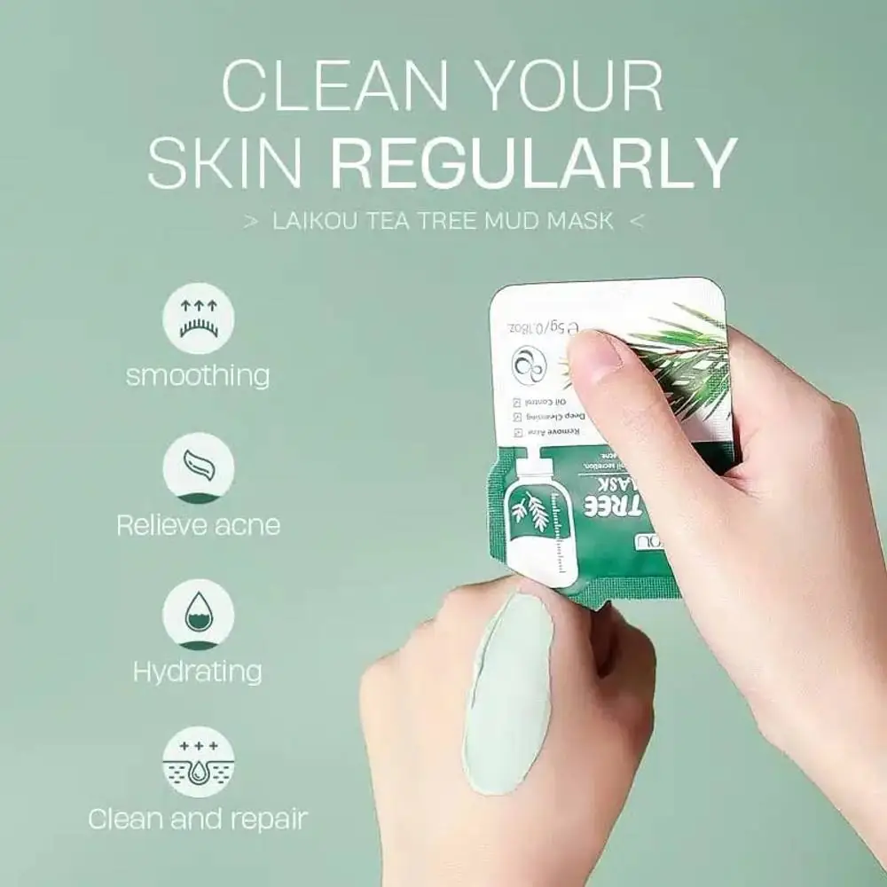 LAIKOU Tea Tree Mud Mask 5gm -5pcs - thumbnail