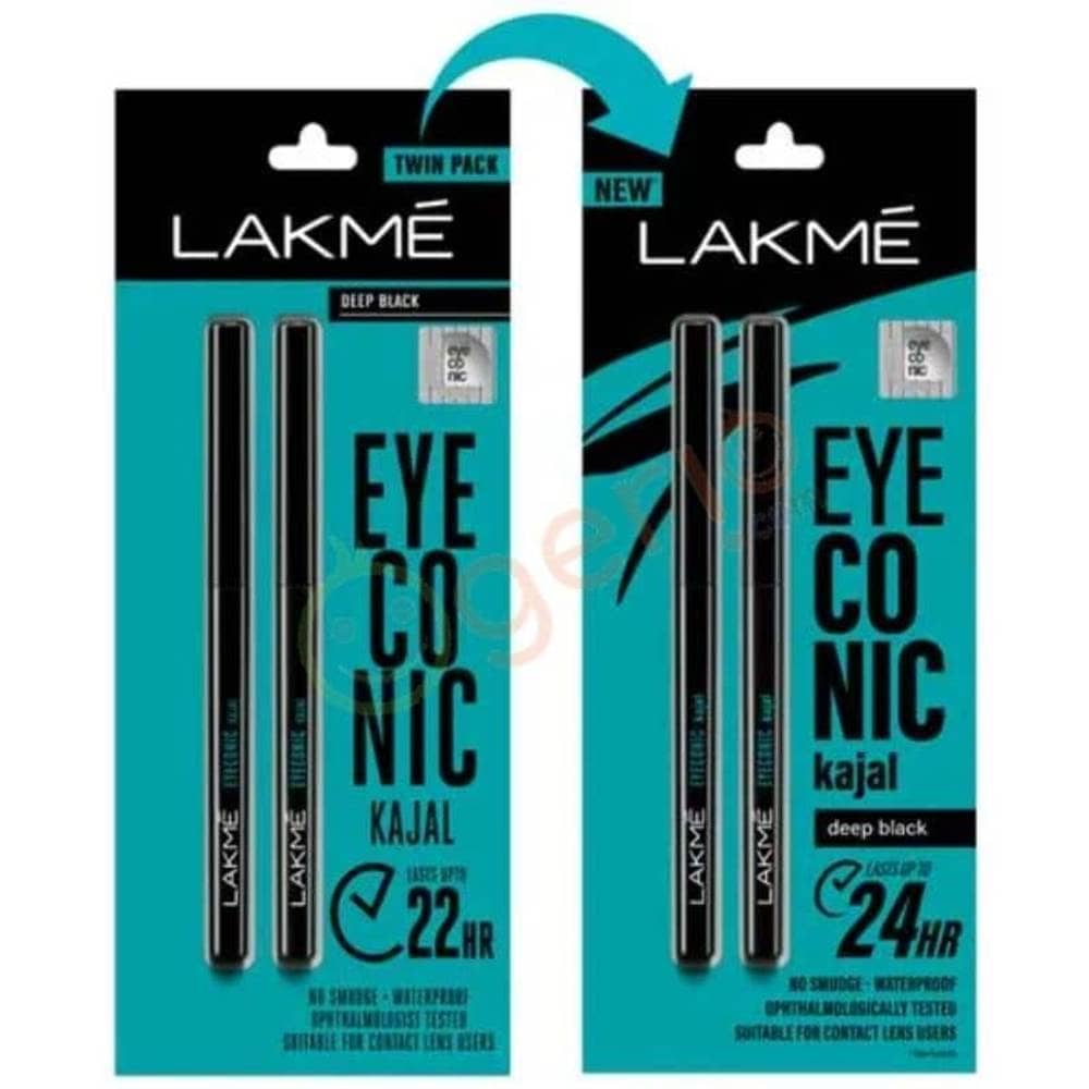 Lakme Kajal Eye conic Deep Black – Twin Pack - thumbnail