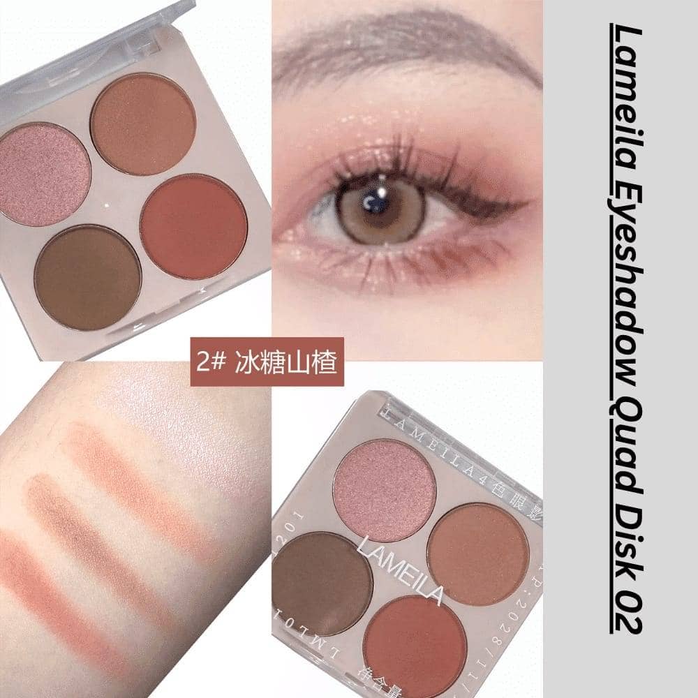 Lameila Eyeshadow Quad Disk 4 Color 02 - thumbnail