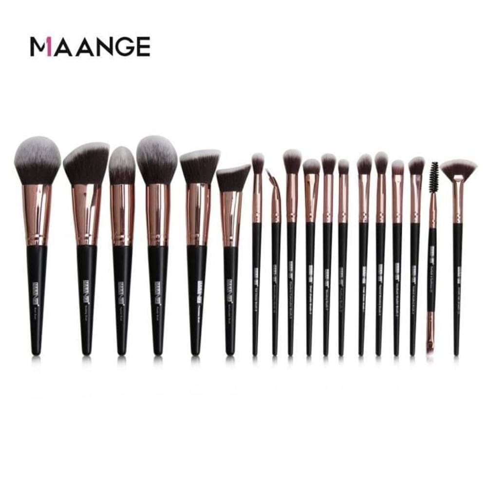 Maange 18 Piece Makeup Brushes Set – Black Color - thumbnail