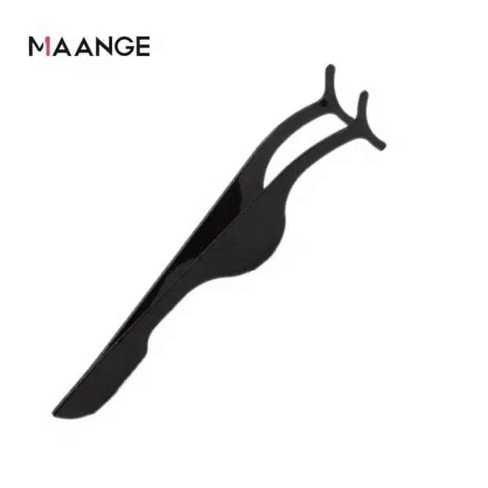 MAANGE 1Pc Eyelash Tweezers Clips – Black - thumbnail