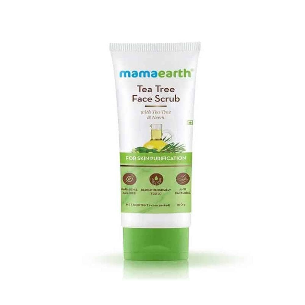 Mamaearth Tea Tree Face Scrub 100gm - thumbnail