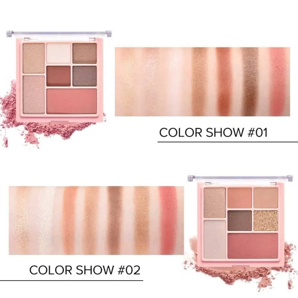 Minimeli 3 in 1 Matte Eyeshadow & Highlighter & Blush Palette – 02 - thumbnail